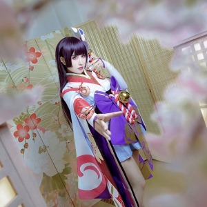 阴阳师手游雪女cosplay 月见之樱