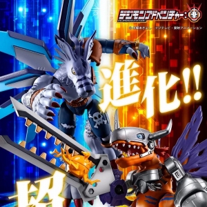 《数码宝贝》掌动SHODO 金属暴龙兽&amp;狼人加鲁鲁兽