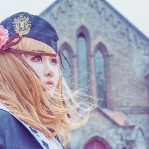 失忆症女主角cosplay校服