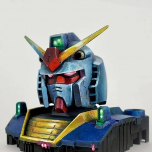 高达头像旧式插画风格涂装