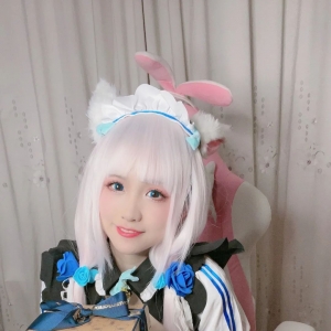cos：猫耳女仆巧克力cos正片@miko酱