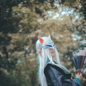 《阴阳师》妖狐cos，风雅俊逸有魅力，好一个帅气的崽崽