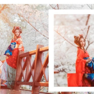 樱花美人更美，《薄樱鬼》雪村千鹤cos，阳光洒下美如一幅画 ...