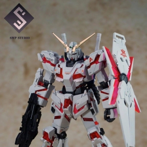 HG独角兽平喷涂装，细节不够水贴凑