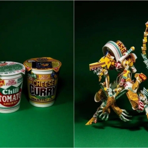 8款杯面包装制作4台机体，太厉害了！