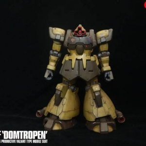 改造加灯小场景，HGUC热带型大魔沙漠样式