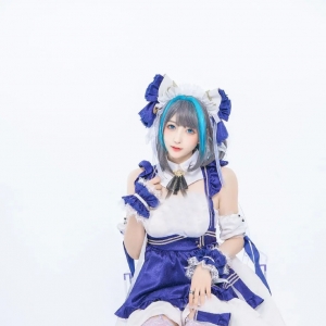 cos：碧蓝航线柴郡cos正片@雯粥粥