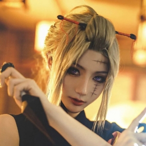 cos：银魂日轮的守护者月咏cos正片@如月灰