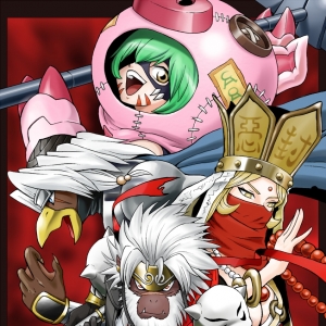 《数码宝贝》中的西游记司徒四人组，三藏兽是大美人