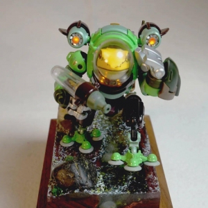 No57狩人小队小场景制作，冢蛙池塘