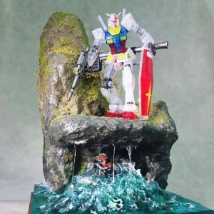 彩透RX-78-2 vs GTO大魔 水陆场景