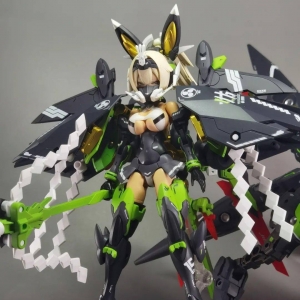 美女与野兽，女神装置朱罗玉藻前配六角机牙妖尾狐狸，涂装制作 ...