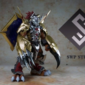 FrS战斗暴龙兽涂装，官图分色制作