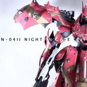 超大号HG夜莺细节改造，不一样的配色涂装