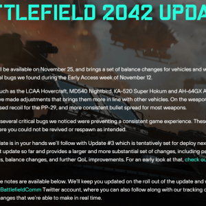 《战地2042》更新#2即将上线 调整载具平衡