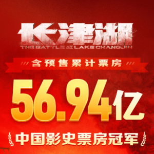 《长津湖》票房超越《战狼2》登顶中国影史票房榜
