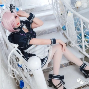 cos：玛修女仆cos正片@促织，前辈,来休息一下吧