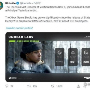 《黑道圣徒5》美术总监宣布加盟《腐烂国度3》开发商