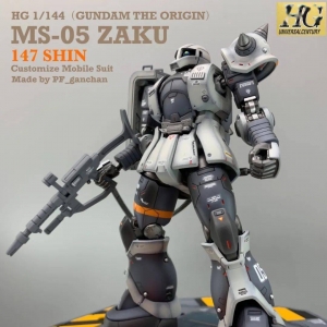 增配地台，HG GTO扎古1改色涂装