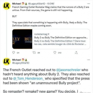 传R星正在开发的是《恶霸鲁尼：重制版》而不是续作