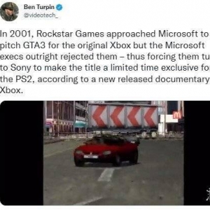 R星曾想让《GTA3》成XBOX独占作品！但被微软拒绝
