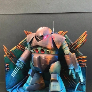 用1/100 战蟹旧套件，塑造一个金刚狼场景