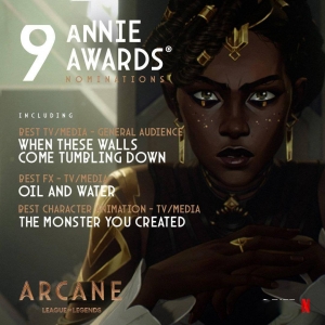 《英雄联盟：双城之战》荣获第49届动画安妮奖9项提名