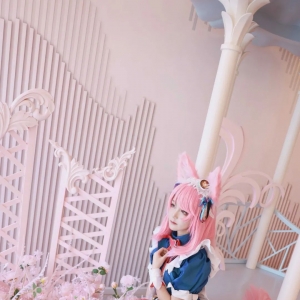 cos：王者荣耀妲己女仆咖啡cos正片@颜玖