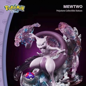 《宝可梦》系列收藏级雕像第三弹：超梦气势爆表