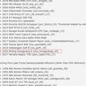 AE86来比比？传《极限竞速：地平线5》将加入五菱宏光