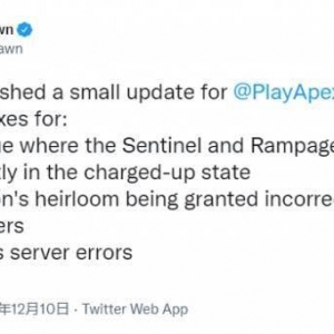 恶性BUG反复修不好《Apex》无奈暂时禁用两把武器