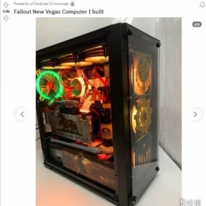 玩家自制《辐射：新维加斯》主题机箱！科幻废土风帅炸