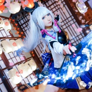 cos：原神神里绫华cos正片@衣衣