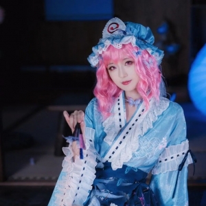 cos：东方project亡灵少女cos正片@弥音音