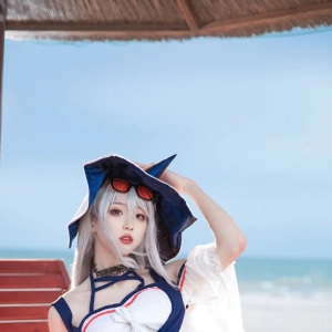 cos：明日方舟斯卡蒂cos正片@瓦斯塔亚小龙虾