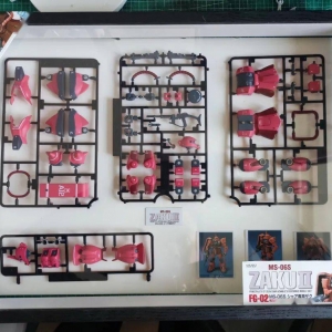 教你如何制作FG夏亚扎古相框，一点也不难
