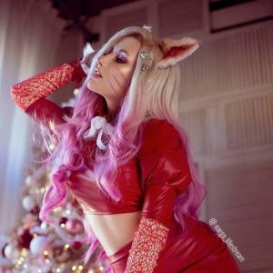 百变阿狸！俄妹COS《LOL》K/DA：性感妩媚兽耳娘