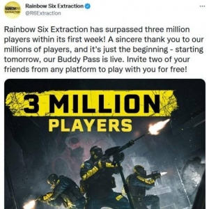 《彩虹六号：异种》玩家突破300万 战友通行证今晚上线