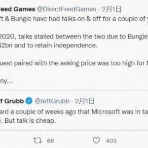 传闻：索尼收购Bungie前曾与微软谈判！要价高没谈成