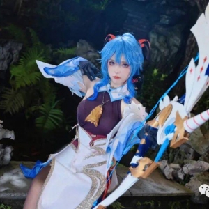 cos：原神甘雨cos正片@清酒夜游，温柔如水