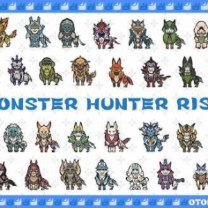 《怪物猎人：崛起》官方 随从套装手机壁纸 第三期