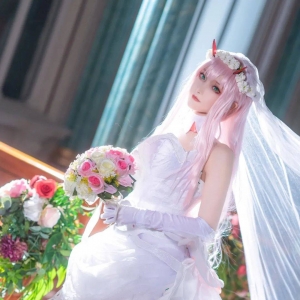 cos：一组02花嫁的cos正片@萝莉控