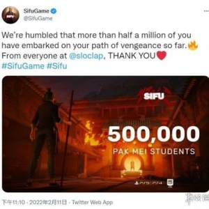 功夫动作游戏 师父 发售3天销量惊人！官方致谢