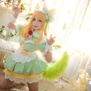cos：王者荣耀妲己女仆咖啡cos正片@七轮