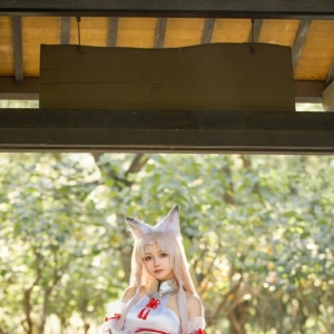 cos：永劫无间白丝胡桃cos正片@黑猫猫
