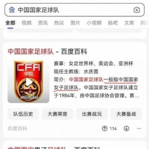 格局！国足词条专指女足！全职猎人烂尾粉丝暴动