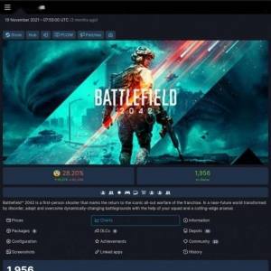 《战地2042》Steam人数不足两千 白金工作室CEO表示如有自由权被收购可谈 ...