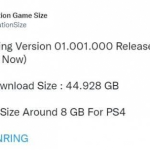 《艾尔登法环》PS5日版首个补丁《艾尔登法环》PS5版容量很大有得玩了 但还有10年我怎 ...