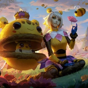 《英雄联盟》四款小蜜蜂系列皮肤原画公开