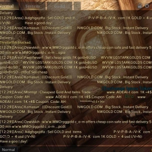 玩家反映《失落的方舟》欧服聊天框被广告霸占